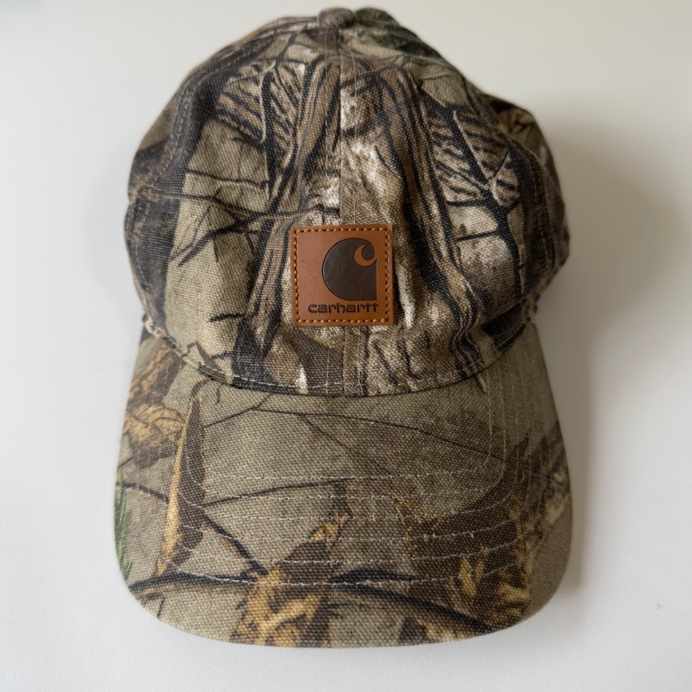 Classic carhartt real tree camo dad hat